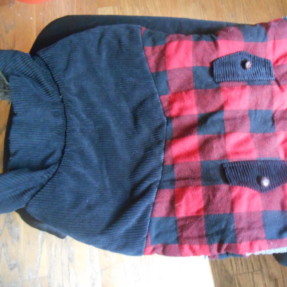 nwot winter  XL  dog coat buffalo check